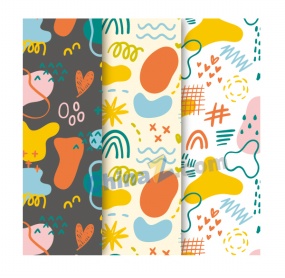 卡通童趣矢量涂鸦背景